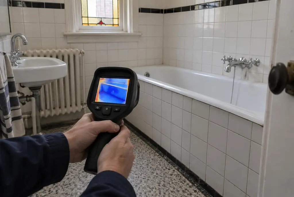 Lekdetectie Oudewater – onderzoek in een badkamer van een oudere woning